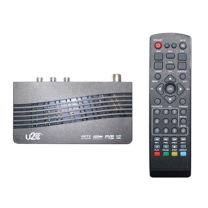 U2C ТВ приставка наземная цифровая 115 DVB T2 Мини HD (штепсельная Вилка европейского