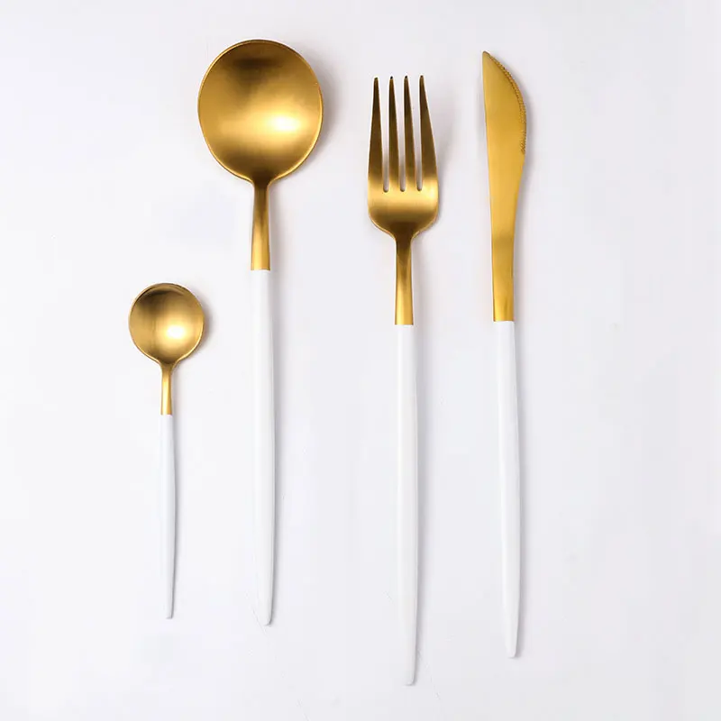 Горячая Распродажа столовые приборы набор столовых приборов 304 нержавеющая