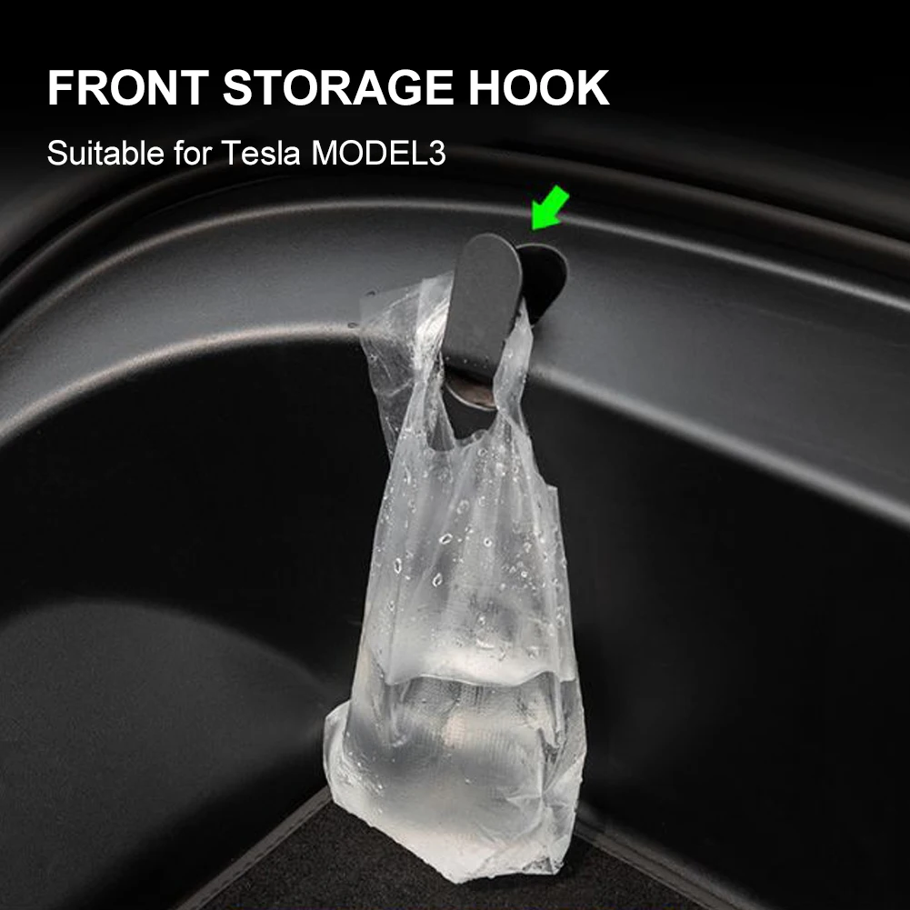 

For Tesla Model 3 Front Trunk Bag Hooks Sets for Tesla Model3 Frunk Hooks Clip Bag Cargo Hook for Tesla Model 3 Bag Hookers