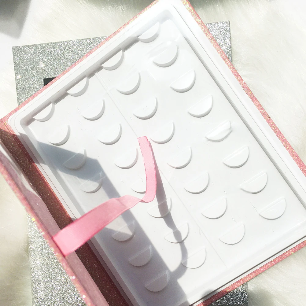 16 пара Портативный пустая коробка-органайзер для хранения ресниц чехол демо