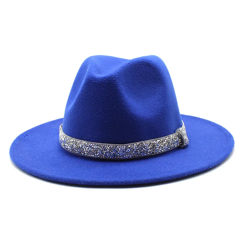 6pc Men's Women's Hat Women Men Fedora Hat Woman Man Fedoras in bulk Felt Hats Female Male Panama Cap Jazz Caps 2022 Wholesale