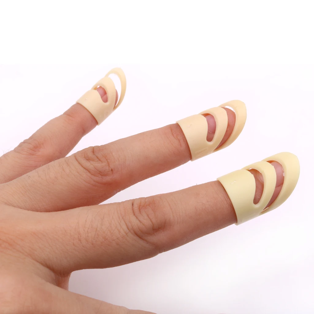 

Plastic Classical Guitar Finger Nail Thumb Fingertip Picks Plectrum Set