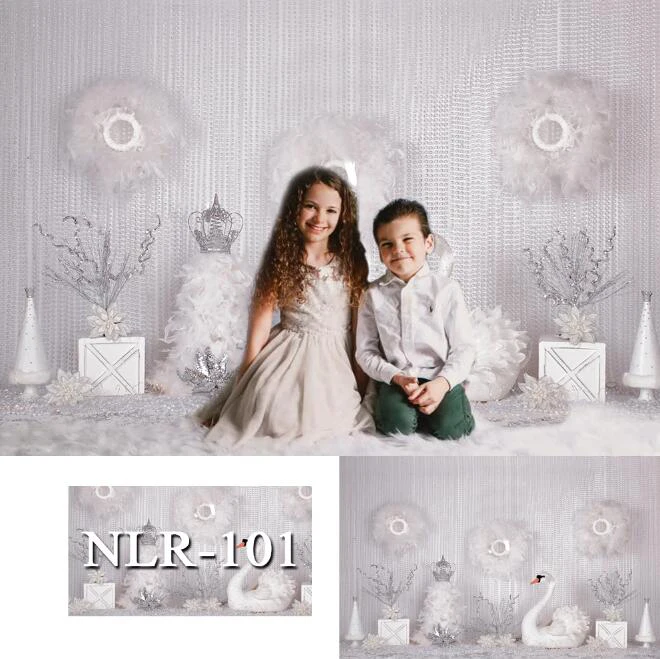 

Рождественский Снежная елка подарок Звезда Подушка Лебедь сельский дом ребенок портрет белый фон для фотосъемки