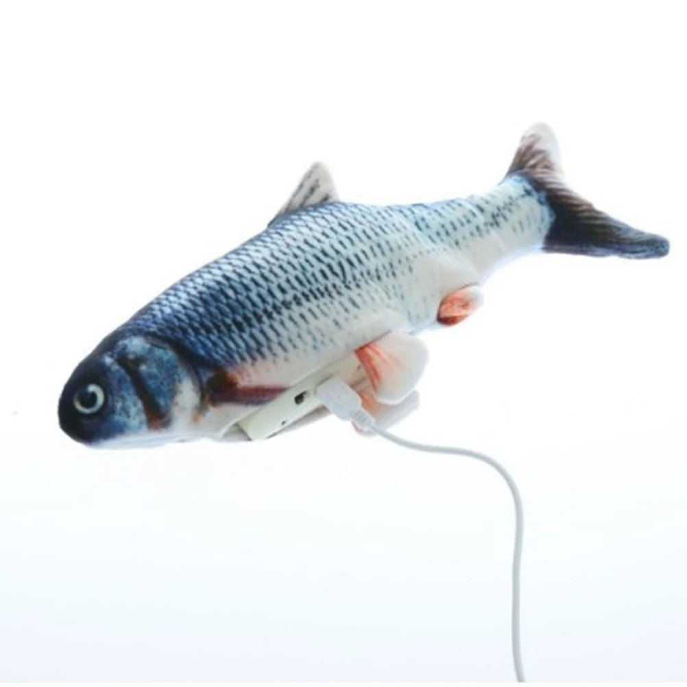 

Funny Plush Simulation Electric Doll Fish Realistic Fish Toy Interactive Pets Chew Bite Supplies Cat Toy Catnip Toys