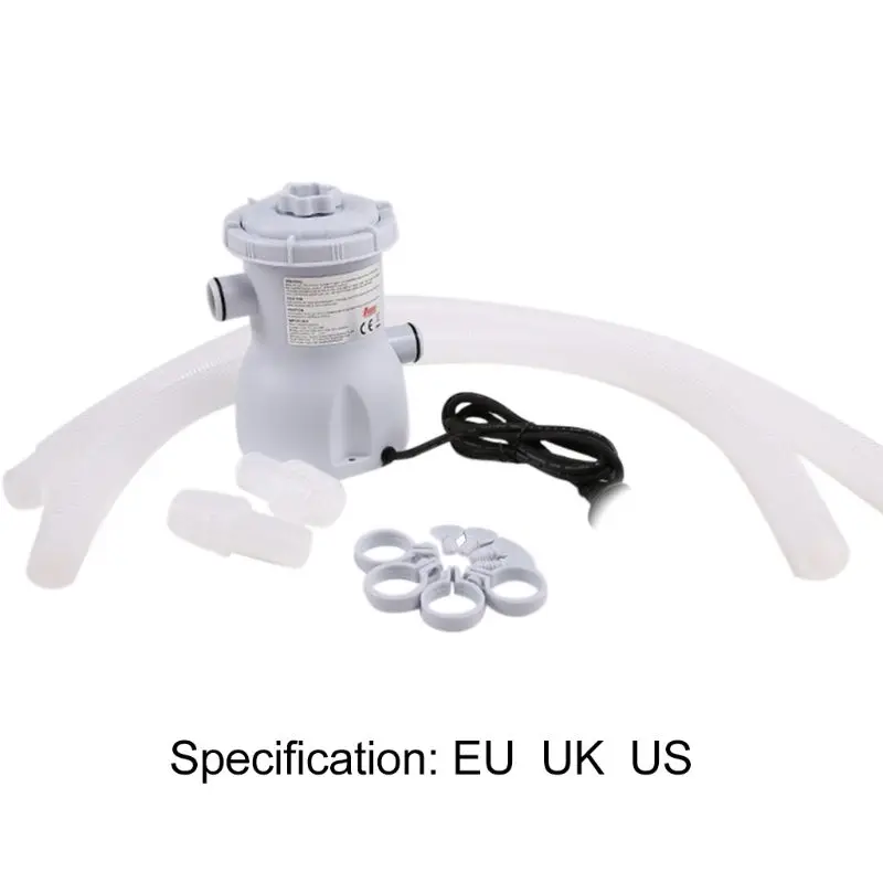 

Electric Swimming Pool Filter Pump for Above Ground Paddling Pools Water Cleaner