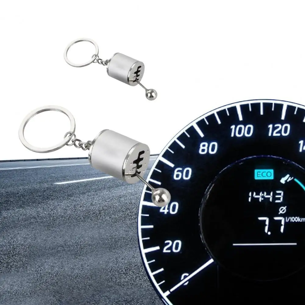

Durable Great 6 Speed Manual Gearboxes Keychain Stainless Steel Key Ring Multifunctional for Home