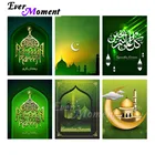 Полноразмерная Алмазная краска Ever Instant, зеленая картина, сверла из смолы, художественное украшение для стен, краска из бриллиантов для подачи 4Y560