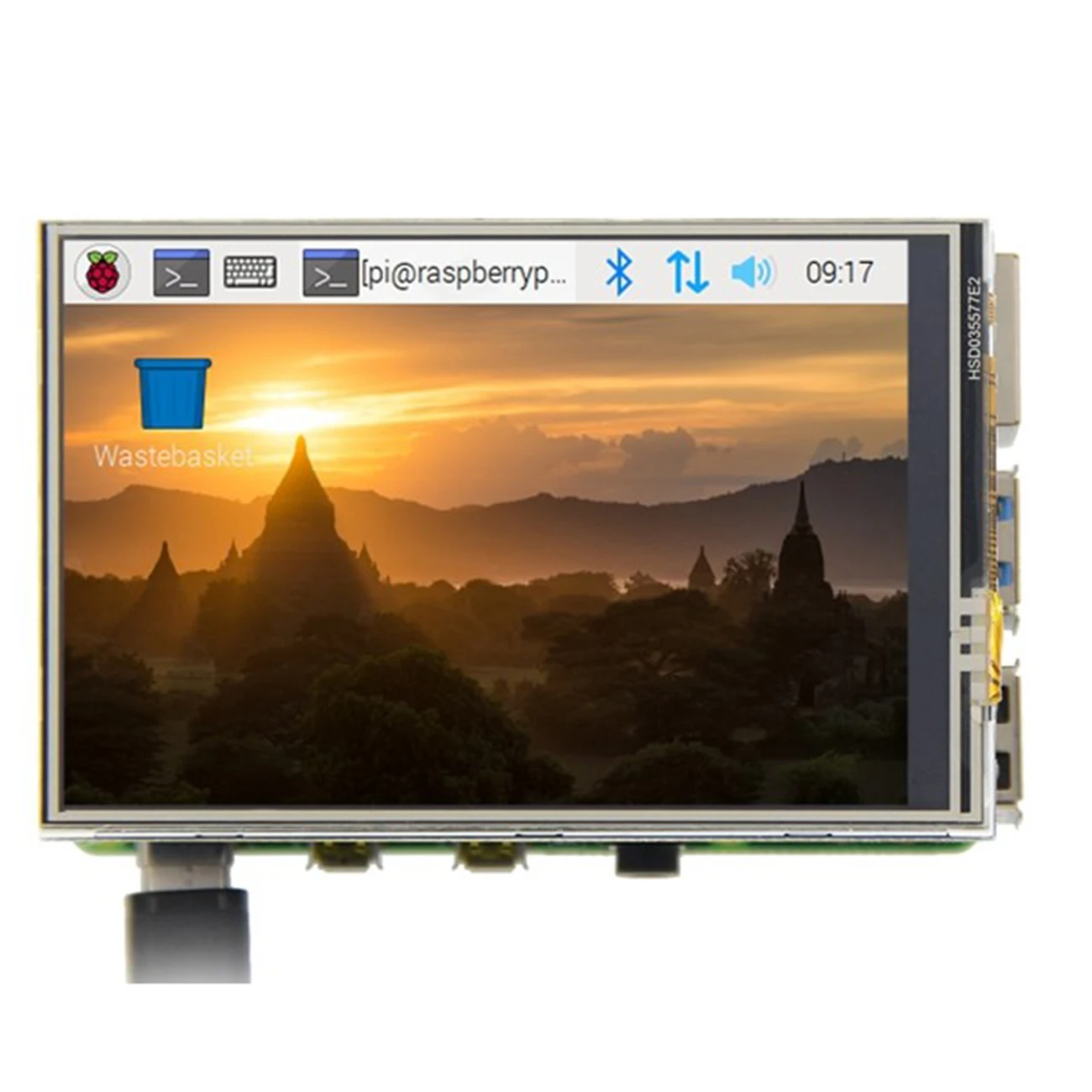 3 5 дюймовый ЖК-монитор с сенсорным экраном для Raspberry Pi 4 Model B 3B + 480x320 пикселей со