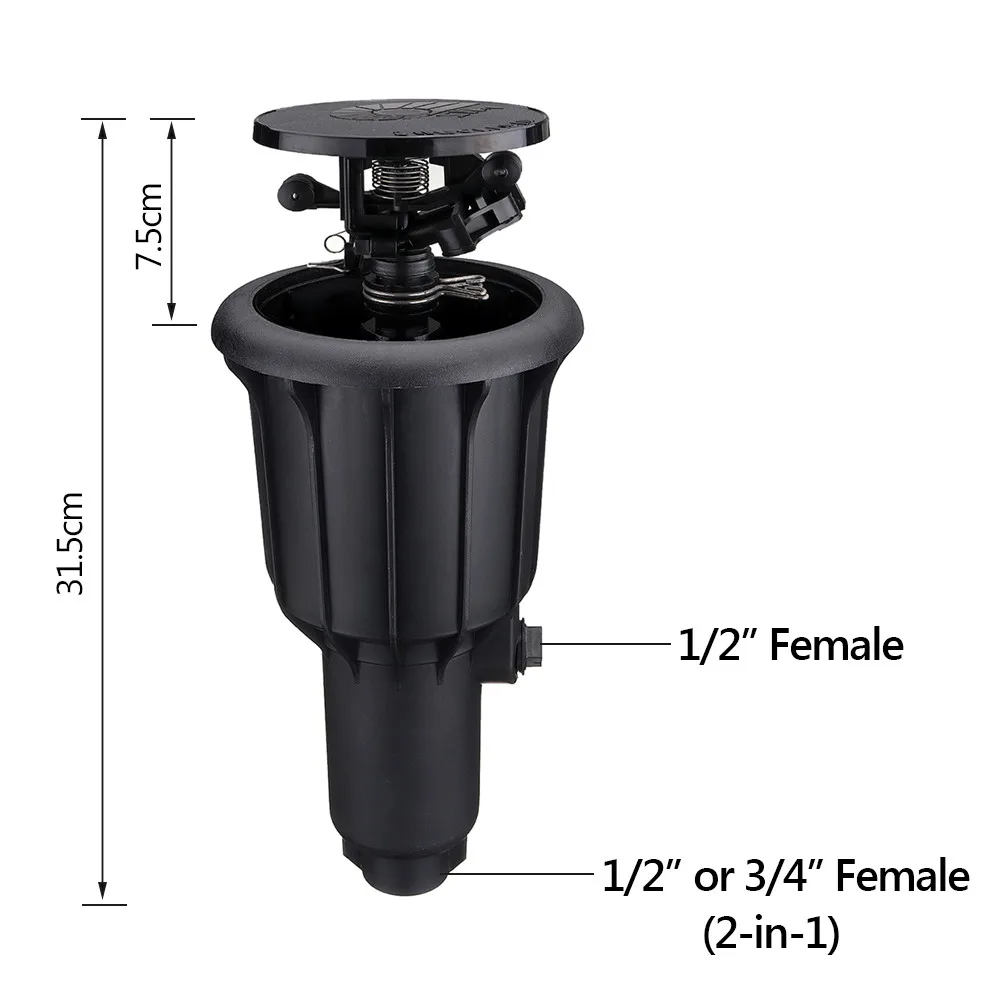 Pop-up Spray Head Sprinkler 360 Degrees Rotating Misting Nozzle Lawn Garden Auto Irrigation Watering System | Дом и сад