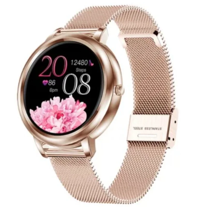 

Mk20 smart watch Women Full touch 39mm Heart Rate calories smartwatch girls ladies watch bracelet Compatible With Android IOS