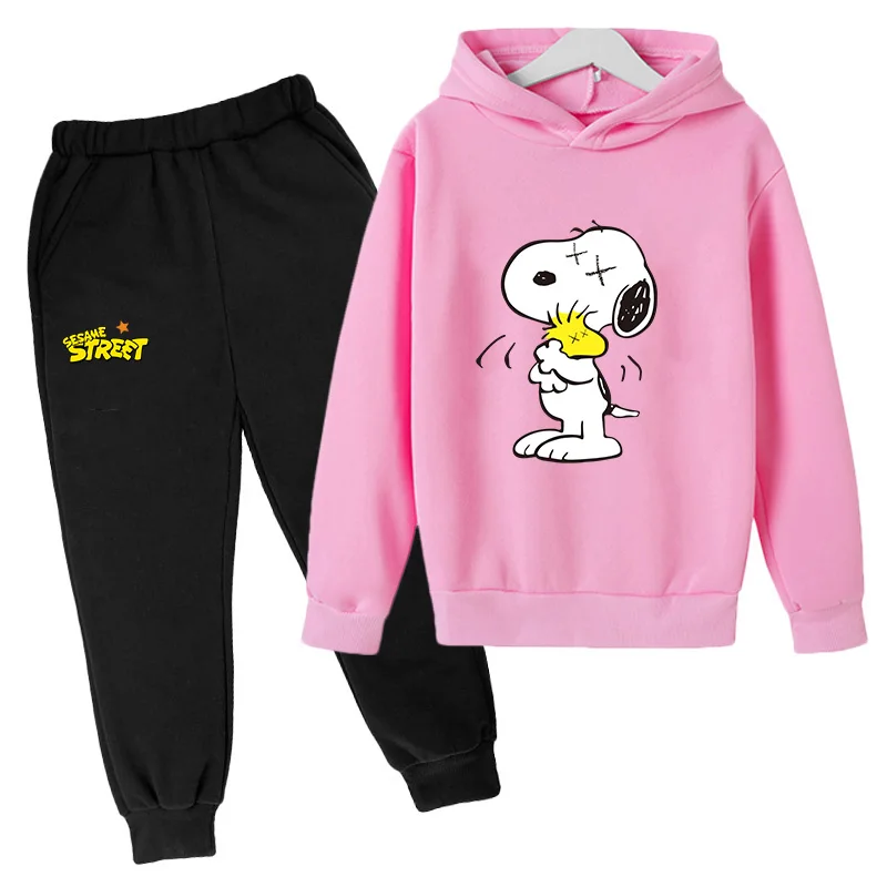 

Fashion Children's Long-sleeved Sportswear Suit Children's Printed Long-sleeved Hoodie Two-piece Spring and Autumn Models