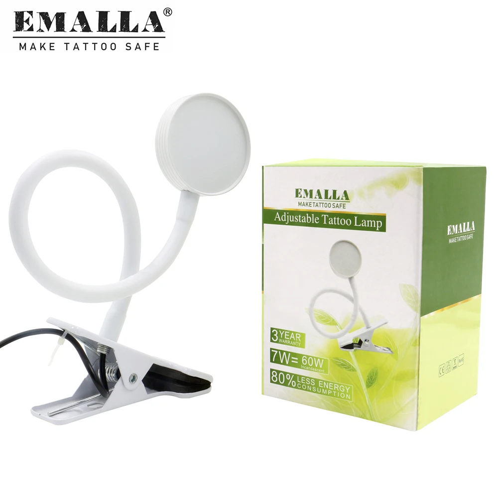 EMALLA тату настольная лампа дизайн USB регулируемый холодный белый настольный