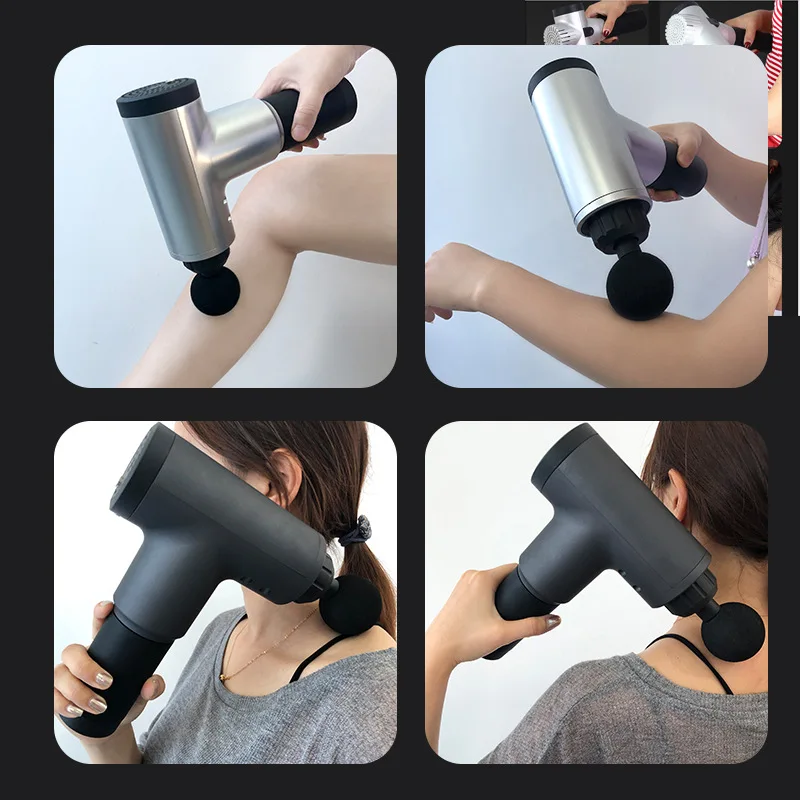 

4000r/min Massage Gun Muscle Relaxation Massager Vibration Fascial Gun Fitness Equipment Noise Reduction Design For Male Female