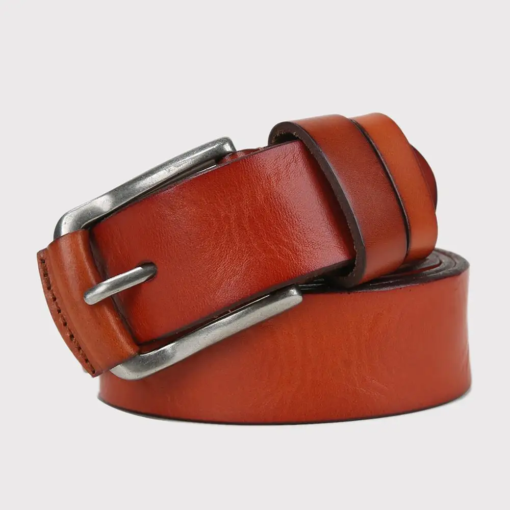 Ремень мужской из натуральной воловьей кожи Роскошный дизайнерский модный