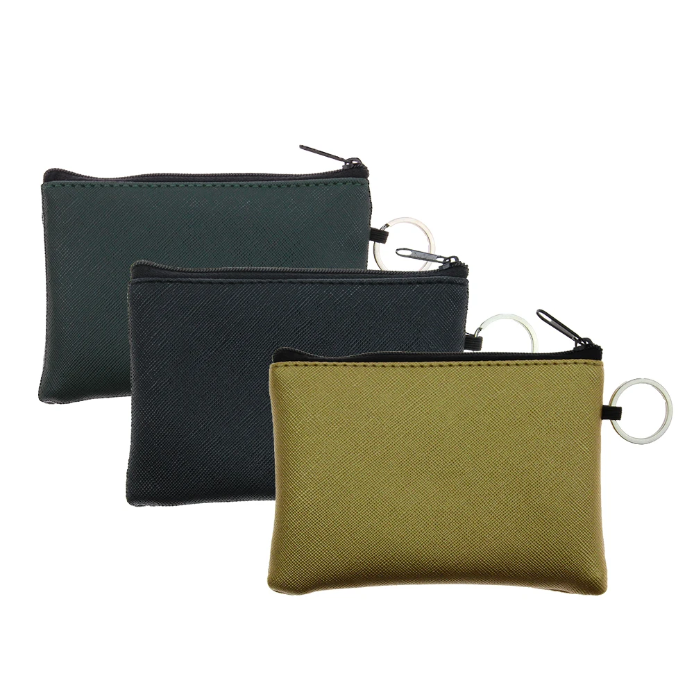 Мини-сумка из искусственной кожи для мужчин и женщин маленький кошелек на молнии