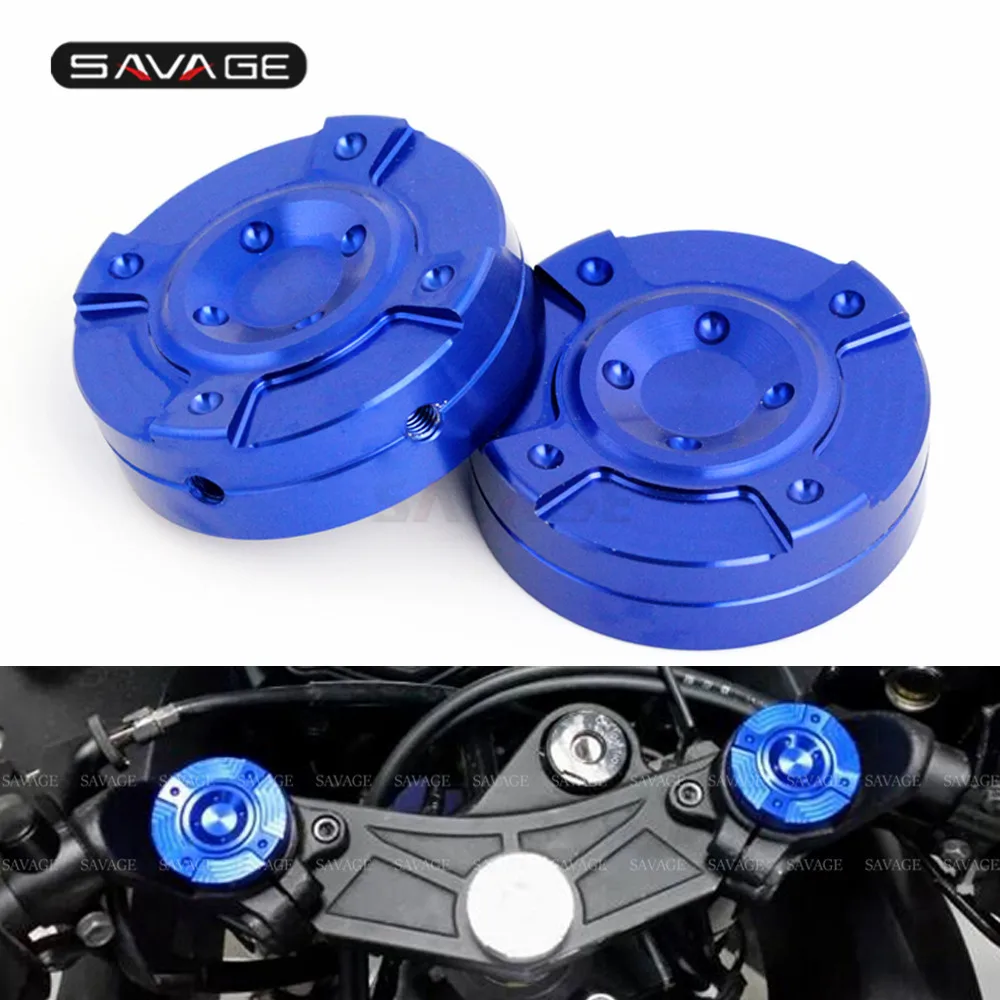 

For YAMAHA YZF R3 2015-2018 YZF-R25 2014 2016 Motorcycle Accessories Front Fork Cap Covers Triple Tree Stem Yoke Center Cap