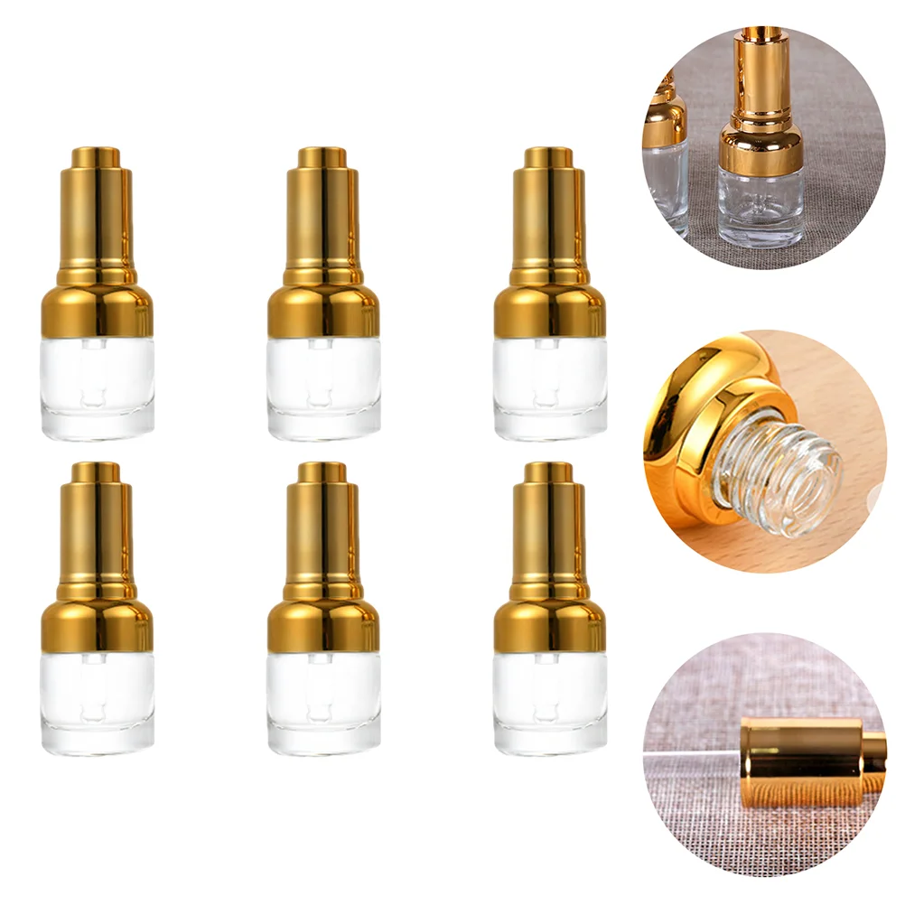 

6 шт., стеклянные бутылки-капельницы для образцов