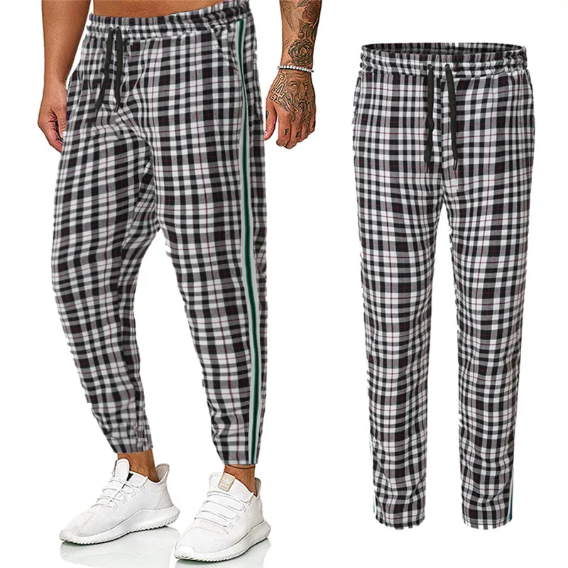 Новые мужские серые клетчатые брюки мягкие в английском стиле для гольфа прямые