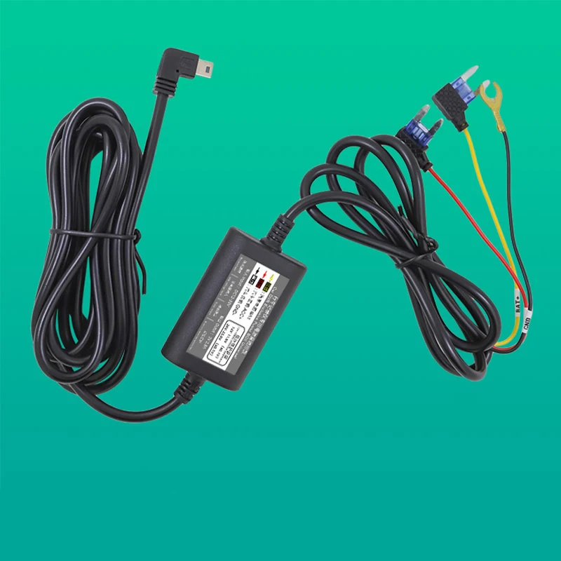 Шнур питания для видеорегистратора с защитой от низкого напряжения 12 В до 5