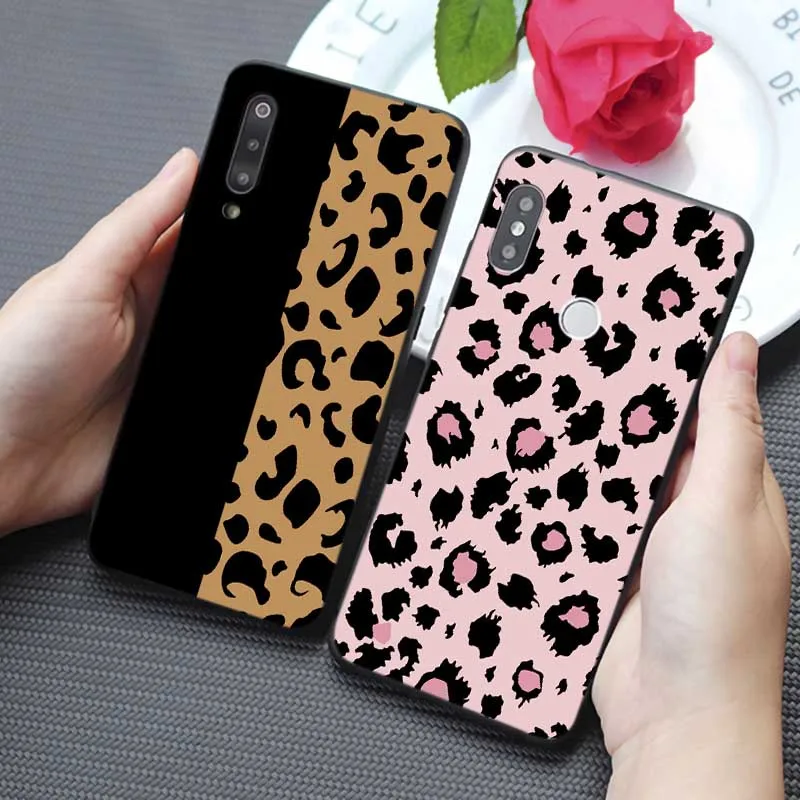 For xiaomi mi 9 pro 9t se 8 pocophone f1 mix 3 Clear Soft Silicone Phone Case Leopard Print |