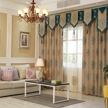 

Chenille Jacquard Curtains Blackout Curtains for Bedroom and Living Room New Style European Luxury Curtains for Window Cortina