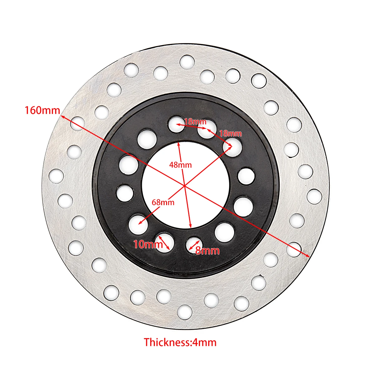 

160mm Rear Brake Disc Disk Rotor For Quad ATV Buggy Go Kart TAOTAO 4 Wheeler