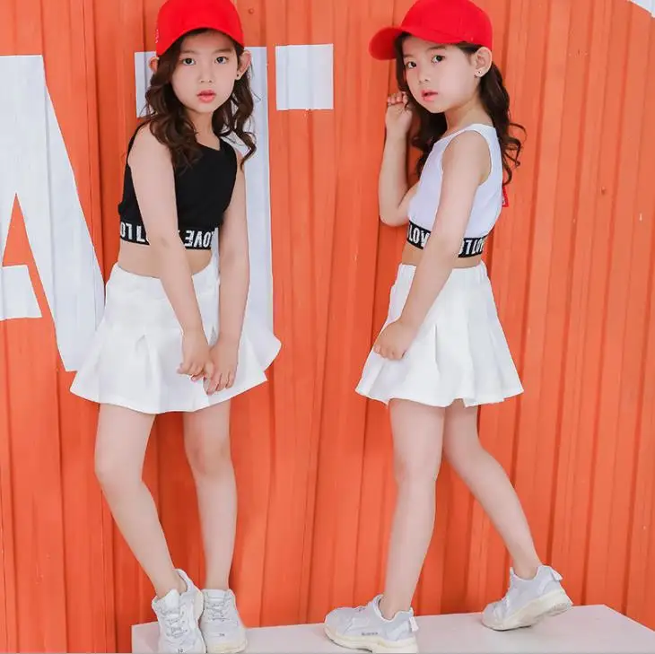 Lovely Casual Two-Piece Kids Crop Top Skirt Set for Girls, Summer Clothes for Ages 3-16 Years image 3