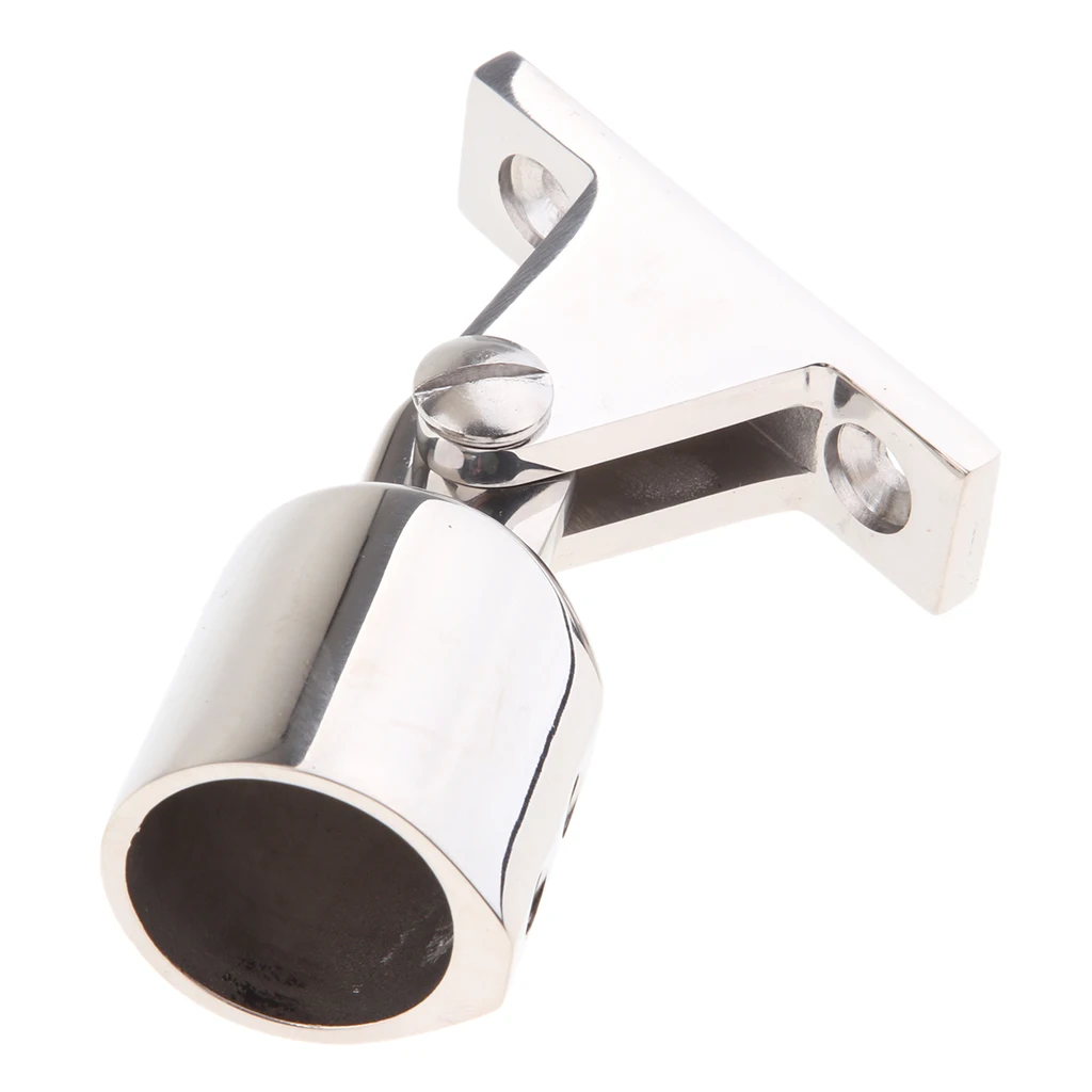 

Polished Stainless Steel Eye End Deck Hinge Bimini Top Fitting Hardware 25mm