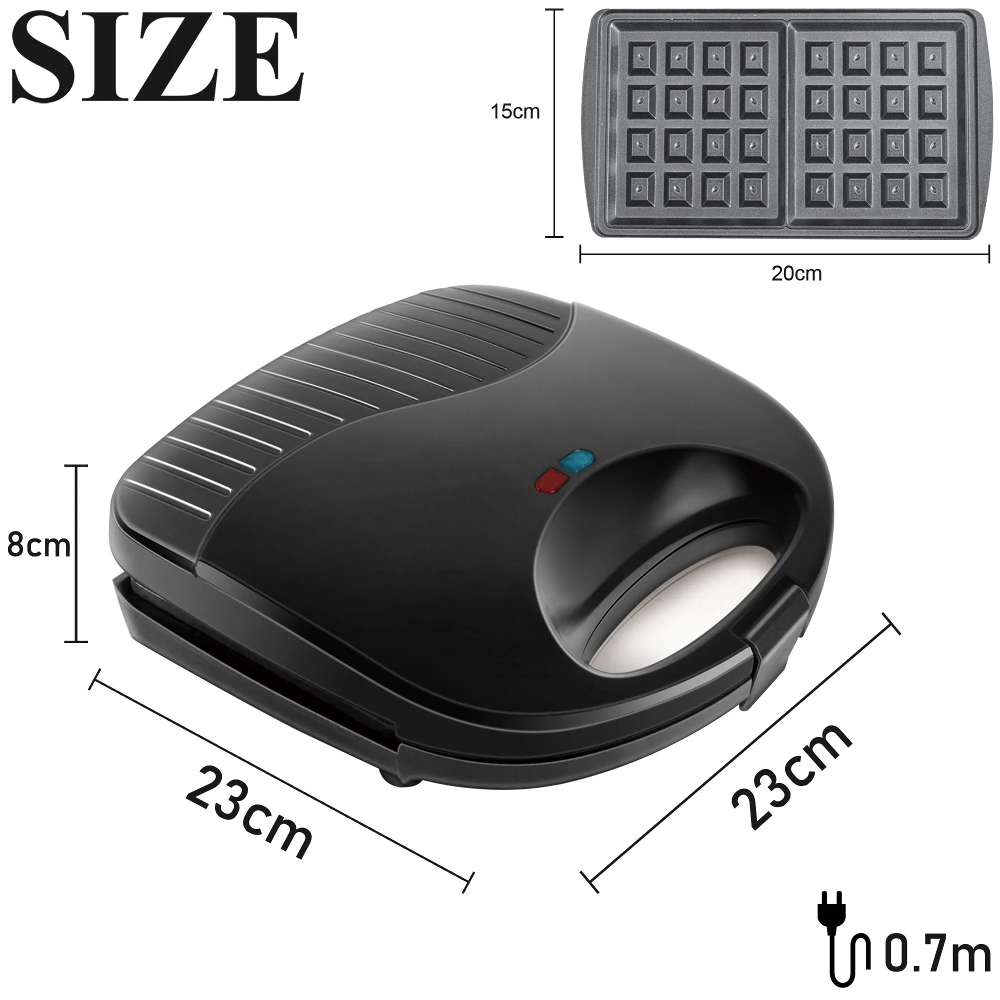 

750W Electric Waffles Maker Iron Sandwich Maker Machine Bubble Egg Cake Oven Walnut Cake Maker Breakfast Waffle Machine Sonifer