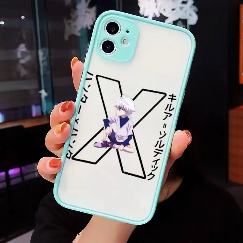 

Hunter X Killua Zoldyck Anime Phone Cases matte transparent For iphone 7 8 11 12 plus mini x xs xr pro max cover