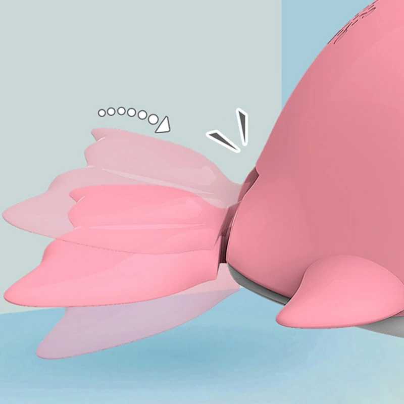 

T5EC Kids Baby Bath Toys Cartoon Clockwork Swimming Whale Toddlers Bathtub Fish Toy