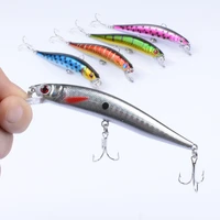 1 pcslot fishing lure 3d eyes floating minnow aritificial laser wobblers 9 7cm 8 6g crankbait hard plastic fishing tackle pesca