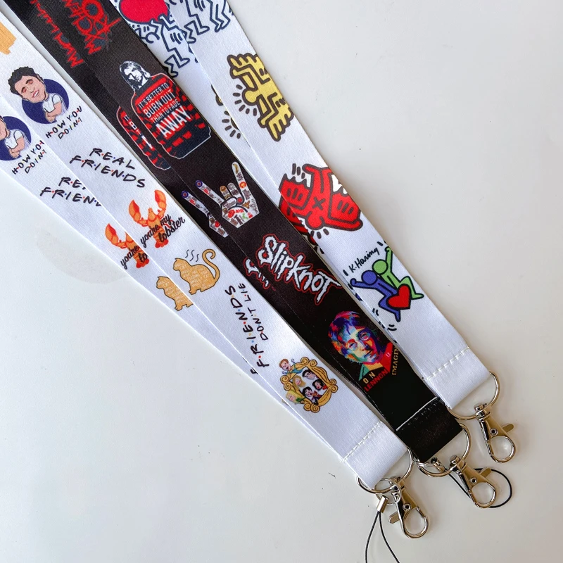 1 шт. модные Мультяшные ремни на шею для ключей мобильный телефон USB карта ремешок
