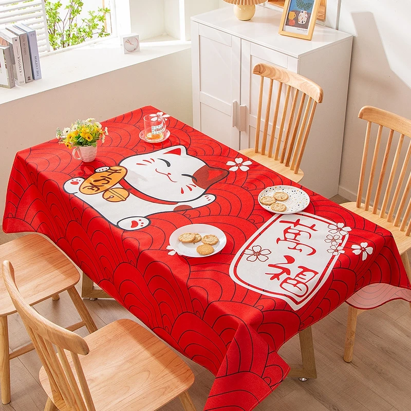 

Wedding decoration dining table tablecloth rectangular dining table coffee table party decoration anti-fouling Nordic style