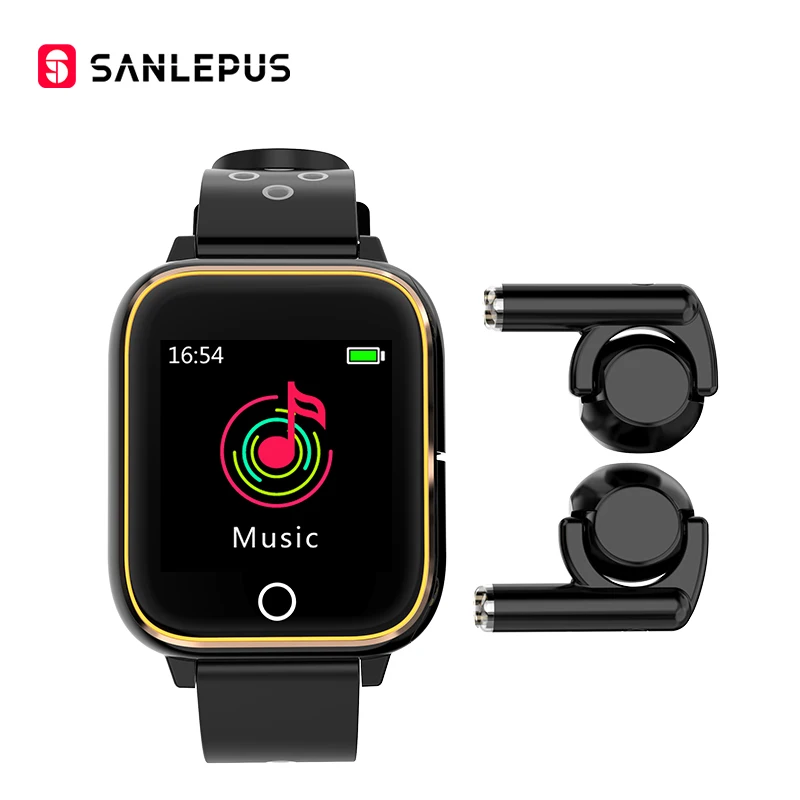 2020 SANLEPUS умные часы с беспроводными наушниками MP3 Фитнес браслет для мужчин и