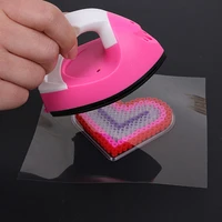fast heated travel electric iron handheld mini hotfix applicator for patches garment stones