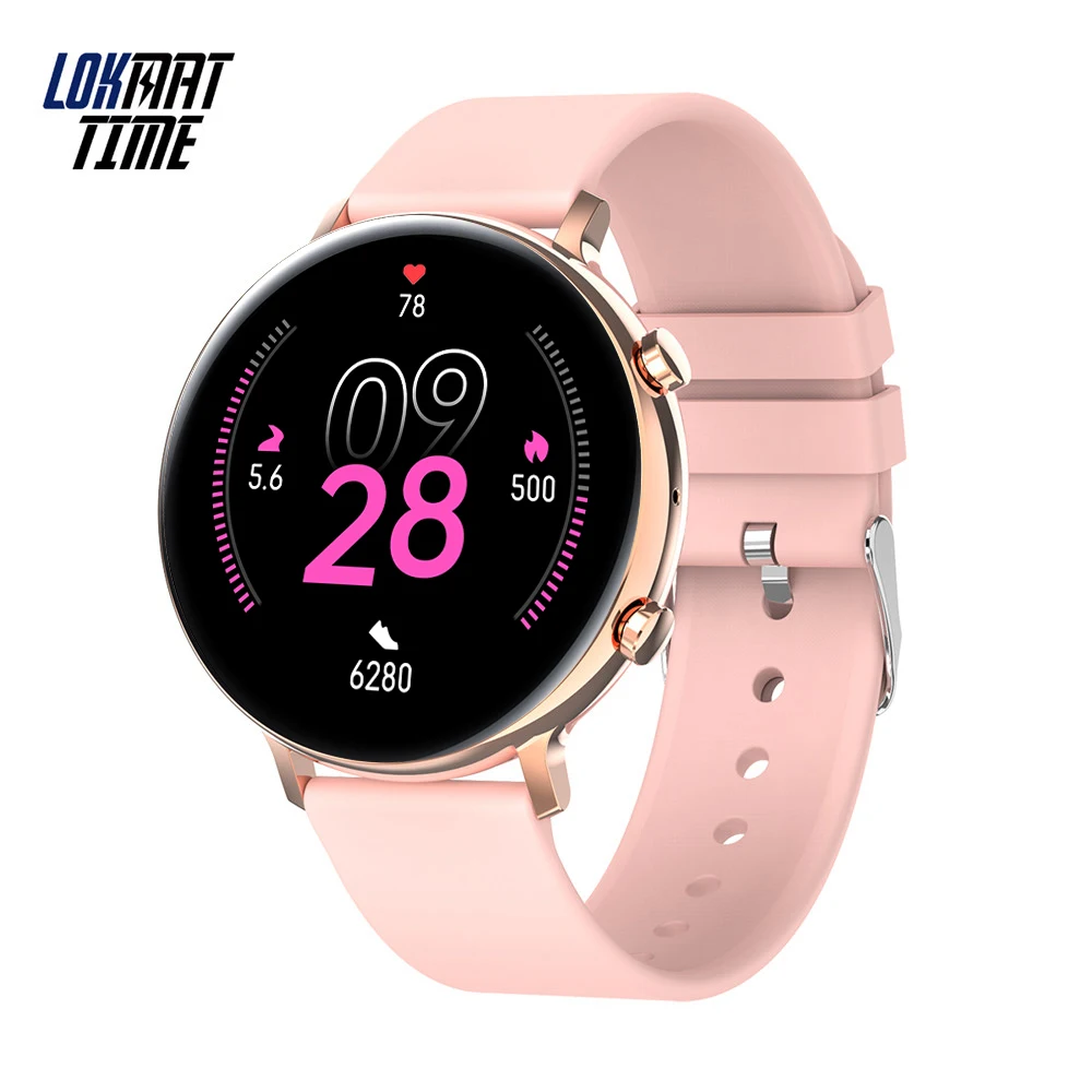 

Женские и мужские умные часы Lokmat, модные круглые умные часы с полным сенсорным экраном, фитнес-трекер, Прямая поставка, 2020