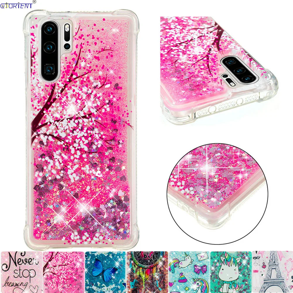 Милый блестящий чехол для Huawei P30 Pro Женский Мягкий силиконовый чехол-бампер VOG L09 L29