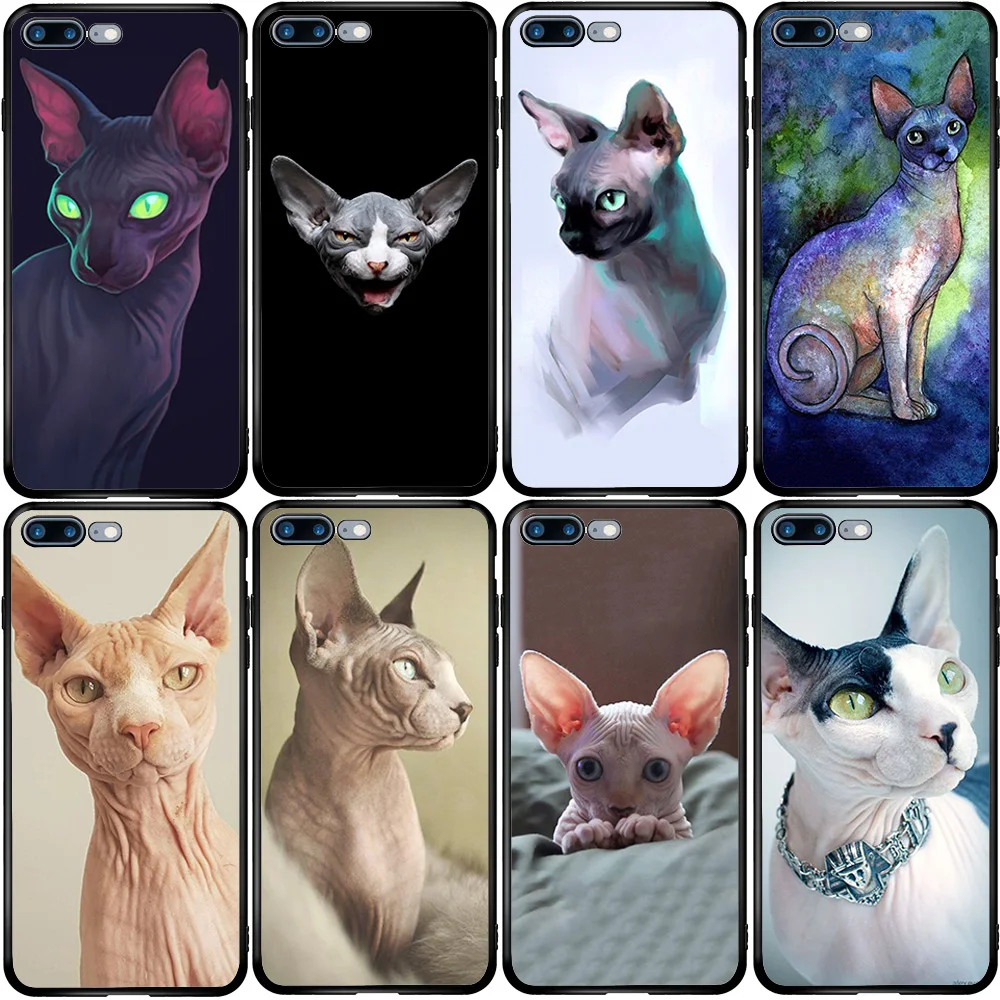 Чехол для iPhone Oneplus 5S SE 2020 6S 7 8 6T 8T Plus XS XR 11 12 Pro Mini Max Sphynx Cat | Мобильные телефоны и