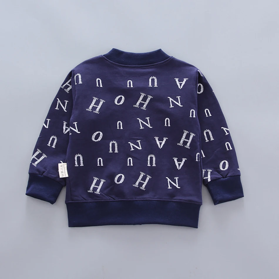 Спортивный костюм для мальчиков и девочек кофта штаны с мультяшным принтом