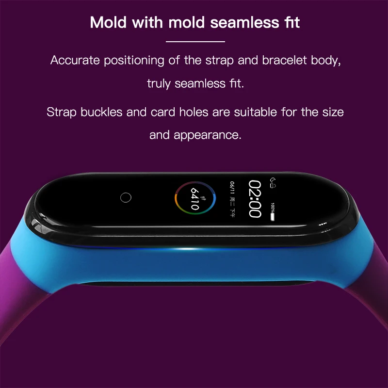 Спортивный ремешок BOORUI mi band 4, удобный ремешок pulseira mi band 4, аксессуары, силиконовый ремешок для xiaomi mi band 4
