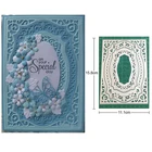 Ремесленные штампы, металлические штампы, многослойный кружевной фон, рамка для скрапбукинга, бумажный нож, форма, лезвие, штампы, трафареты