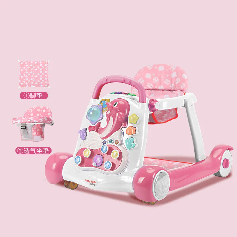 Безопасные ходунки для детей многофункциональные с защитой от опрокидывания