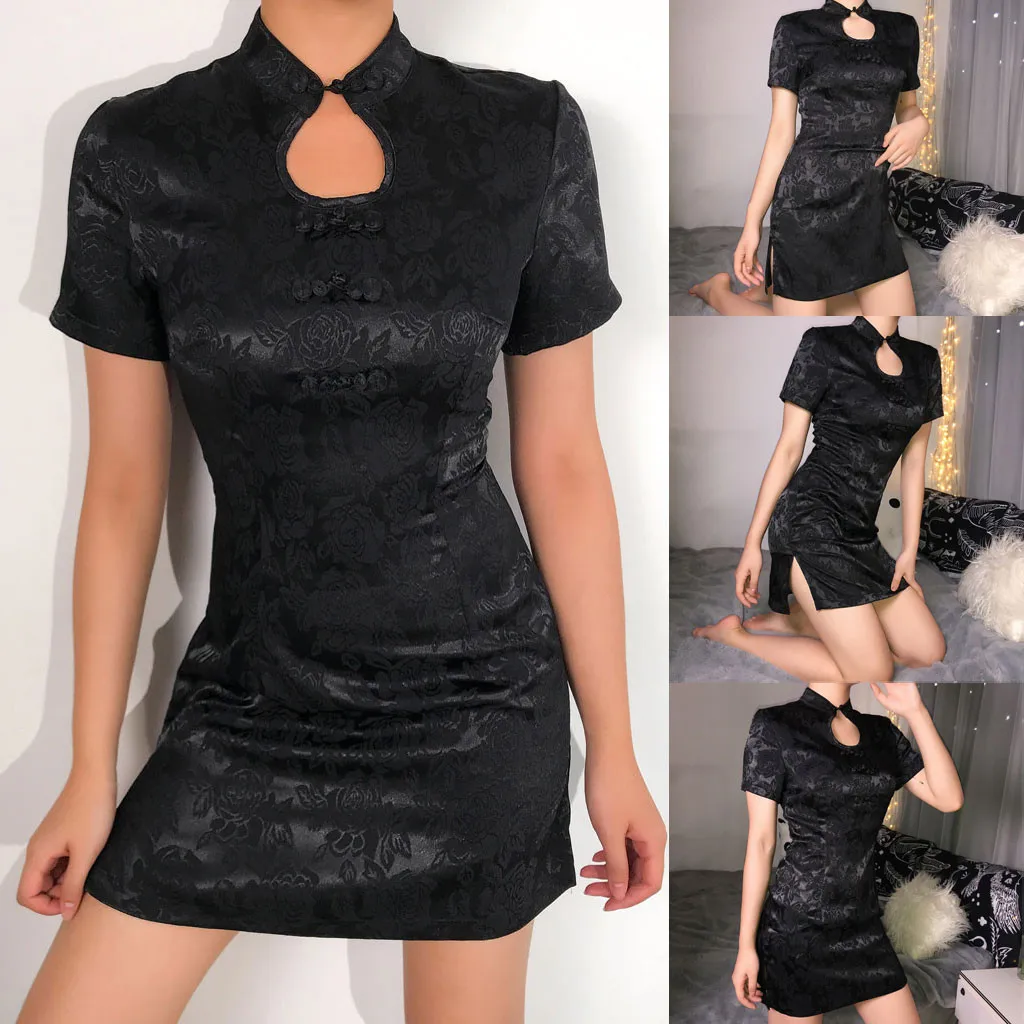 Модные элегантные платья для женщин сексуальное черное однотонное летнее