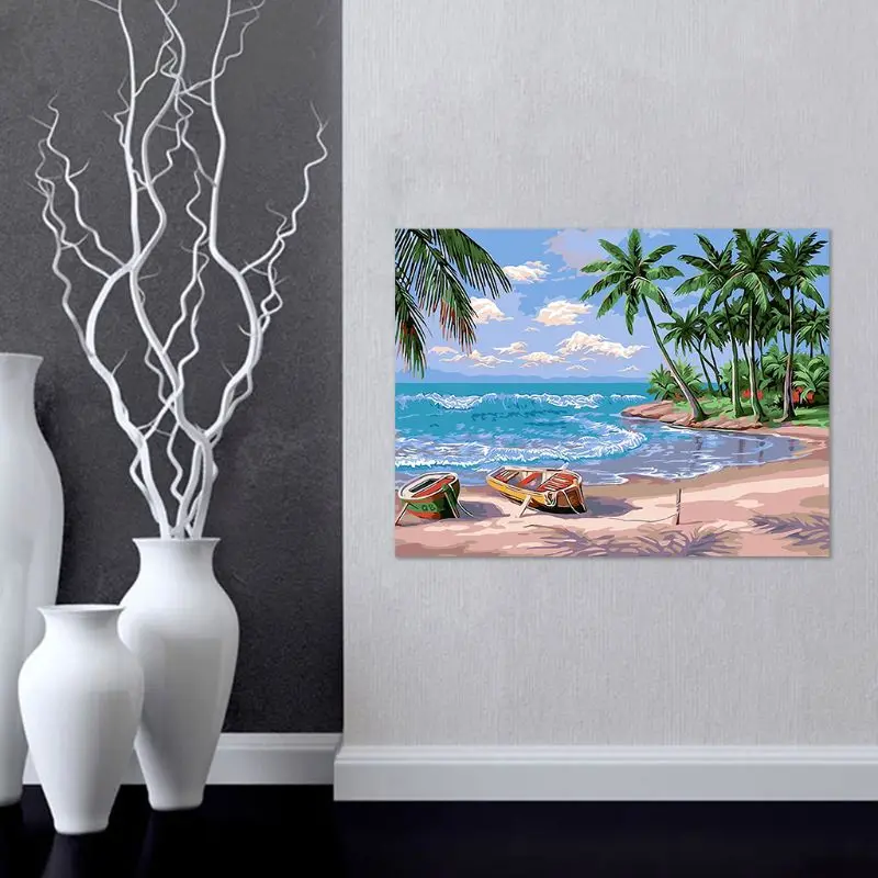 

Seaside Scenery 5D DIY Diamond Painting Kits for Adults Full Drill Crystal Rhine