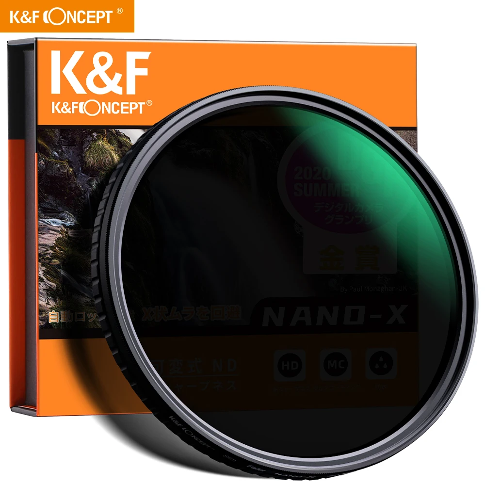 K & F Concept без X пятно ND8 ND128 набор УФ фильтров с нейтральной плотностью фильтр Тонкий