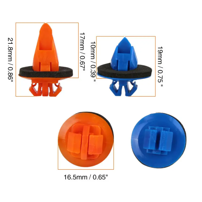 

Orange Retainer Clips 30pcs Fender Flare 75495-35010 75397-35010 Hot Sale