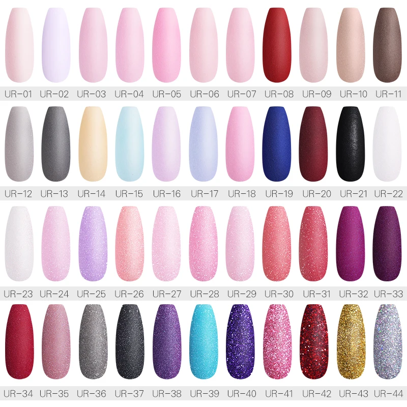 Порошок для ногтей UR SUGAR с розовым блеском цветная голографическая блестящая