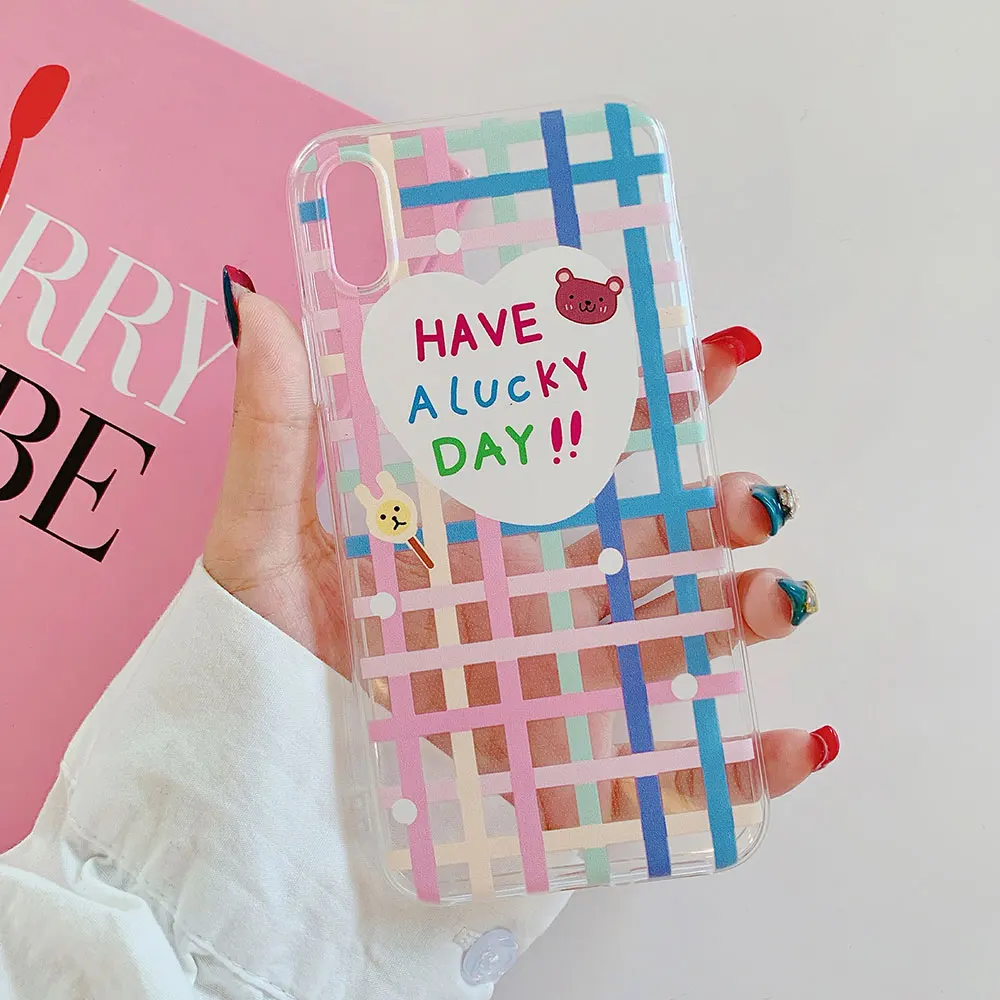 Чехол для телефона KISSCASE из ТПУ с мультяшным рисунком iPhone 11 мягкие чехлы XR Funda 8Plus XS