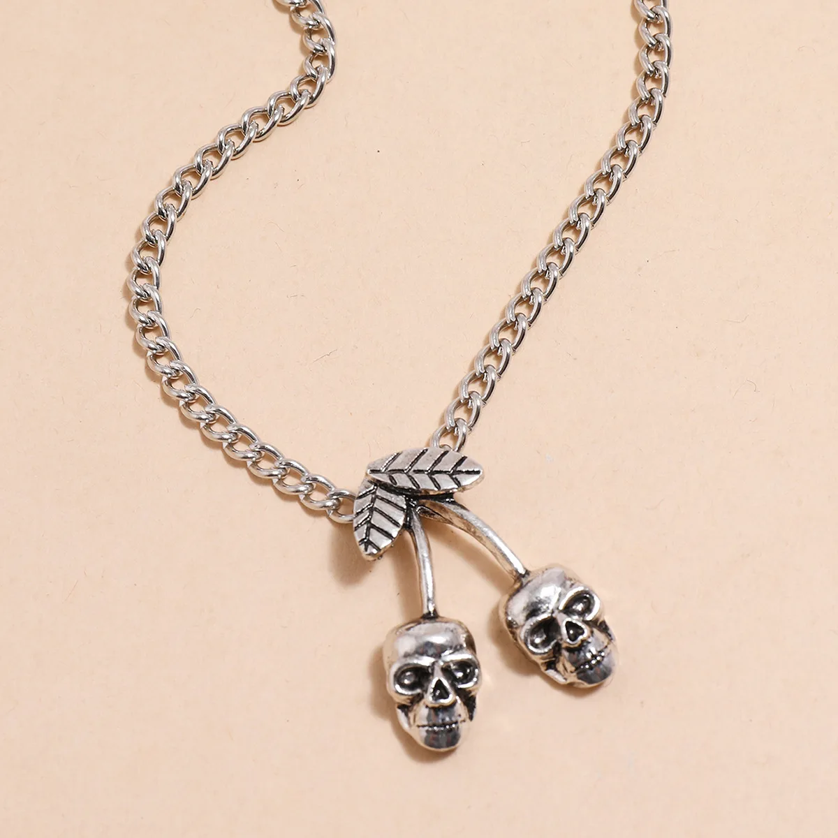 

Цепочка с подвеской в виде черепа вишни или черепа для мужчин и женщин